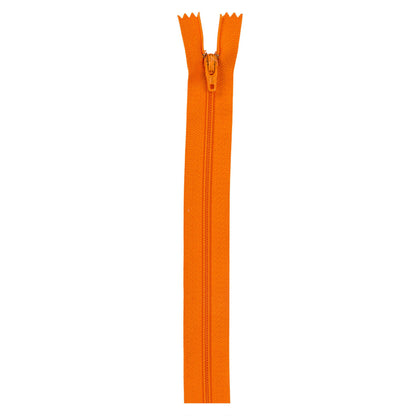 Coats & Clark Polyester All Purpose Zippers - Clearance Shades Tangerine