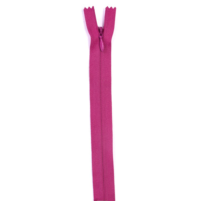 Coats & Clark Polyester Invisible Zippers - 9 inches Dark Rose