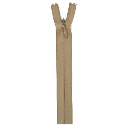 Coats & Clark Polyester Invisible Zippers - 9 inches Camel
