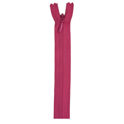 Coats & Clark Polyester Invisible Zippers - 9 inches Hot Pink
