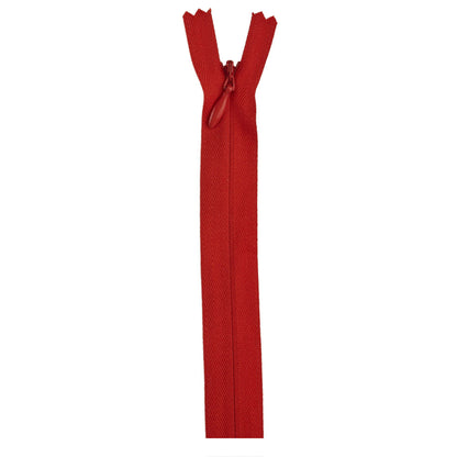 Coats & Clark Polyester Invisible Zippers - 14 inches Atom Red