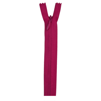 Coats & Clark Polyester Invisible Zippers - 14 inches Red Rose