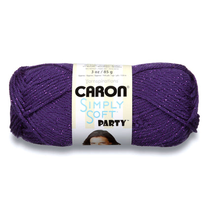 Caron Simply Soft Party Yarn Purple Sparkle