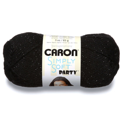 Caron Simply Soft Party Yarn Black Sparkle