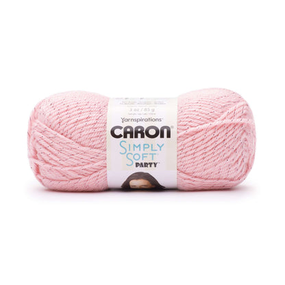 Caron Simply Soft Party Yarn Soft Pink Sparkle