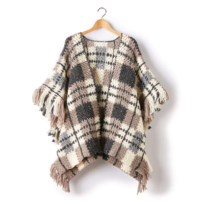 Patons Plaid Blanket Crochet Poncho Patons Plaid Blanket Crochet Poncho Pattern Tutorial Image