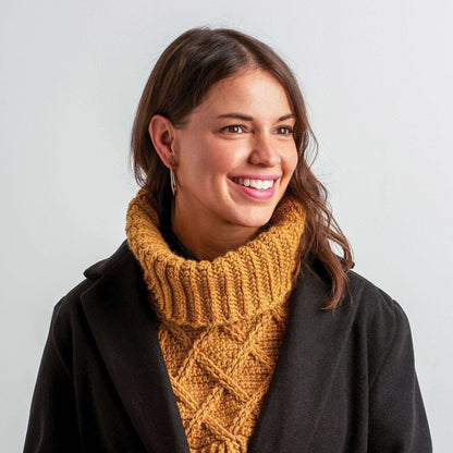 Patons Cliffcrest Crochet Cable Collar Single Size