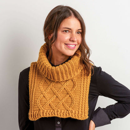 Patons Cliffcrest Crochet Cable Collar Single Size