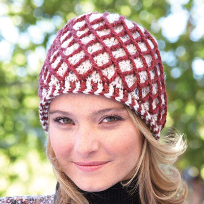 Patons Crochet Lattice Hat Single Size