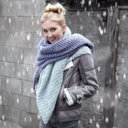 Patons Crochet Lace Blanket Scarf Single Size