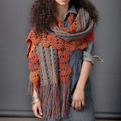 Patons Crochet Globetrotter Shawl Single Size