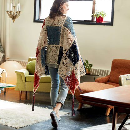 Patons Pinwheel Crochet Shawl Single Size