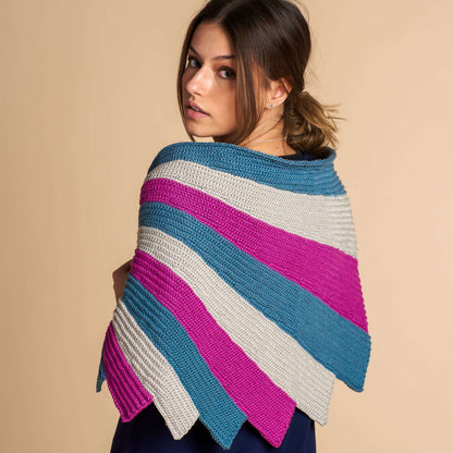 Patons Wrap It Up Tunisian Crochet Shawl Crochet Shawl made in Patons Grace yarn