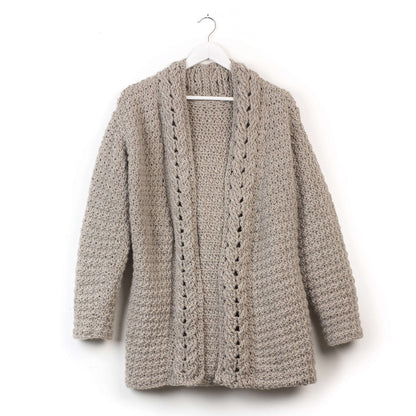 Patons Slouchy Crochet Cardigan M
