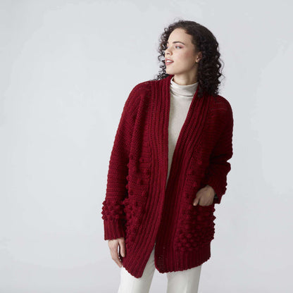 Patons Crochet Winter Berries Cardigan M