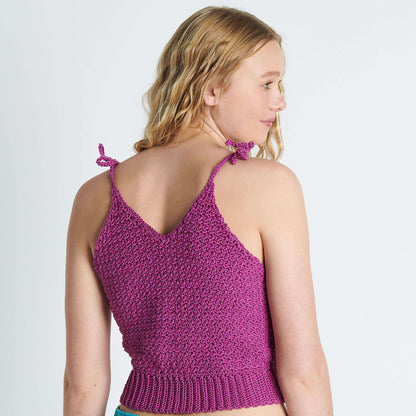 Patons Crochet Textured Tank Crochet Tank made in Patons Grace Yarn