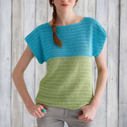 Patons Crochet Colorblock Top 4XL/5XL