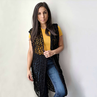 Patons Wildflower Crochet Vest XS/S/M 