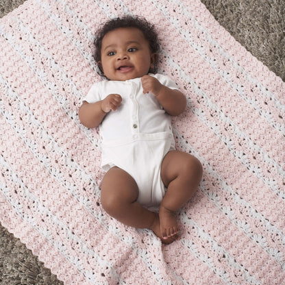 Patons Daisy Chain & Clusters Crochet Blanket Single Size