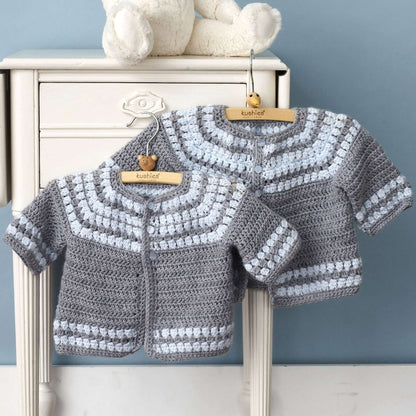 Patons Cluster Yoke Crochet Cardigan 18 mos