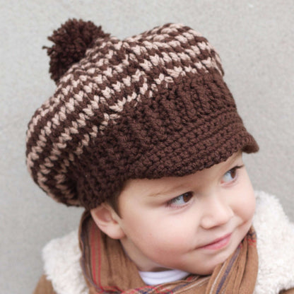 Patons Crochet Newsboy's and Girl's Caps Boy's