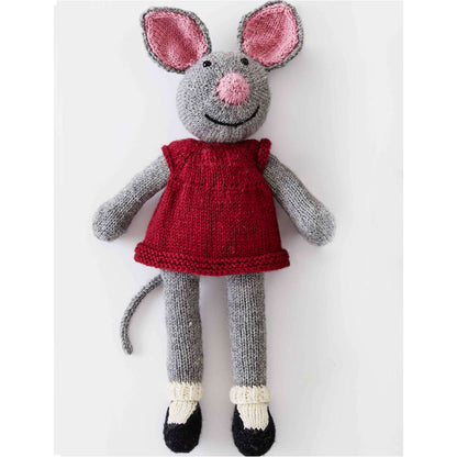 Patons Knit Country Mouse Doll Crochet Doll made in Patons Classic Wool DK Superwash Yarn