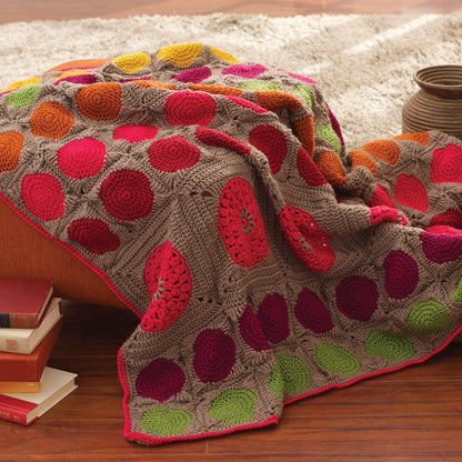 Patons Crochet Circles Afghan Single Size