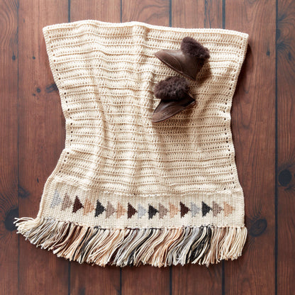 Patons Flying Geese Crochet Blanket Single Size