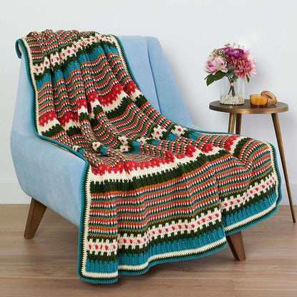 Patons Happy Holidays Crochet Blanket Single Size