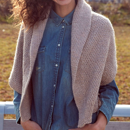 Patons Knit Envelope Cardigan 3/4/5XL
