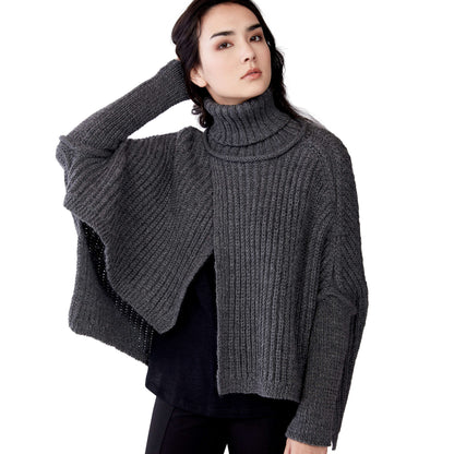 Patons Knit Wrapover Swoncho L/XL/2XL