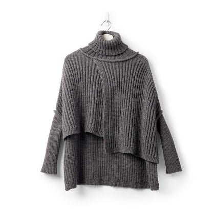 Patons Knit Wrapover Swoncho Patons Knit Wrapover Swoncho Pattern Tutorial Image