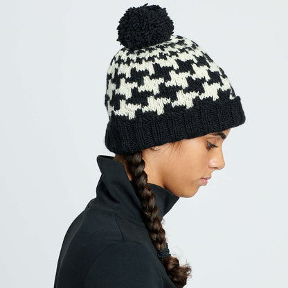 Patons Knit Send In the Hounds(Tooth!) Hat Single Size