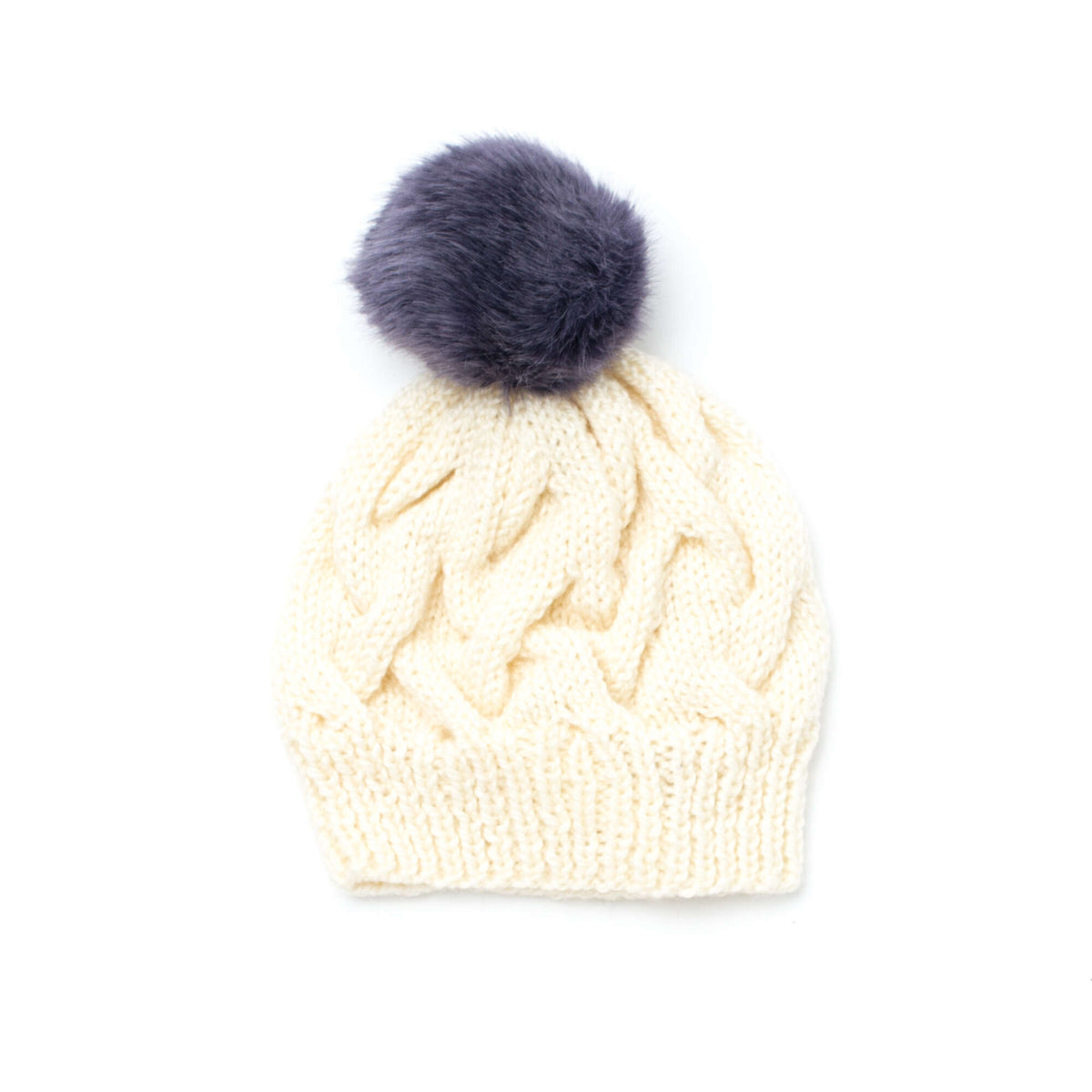 Knit Hat made in Patons Shetland Chunky yarn