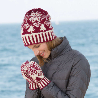 Patons Northern Fair Isle Knit Hat and Mittens Single Size