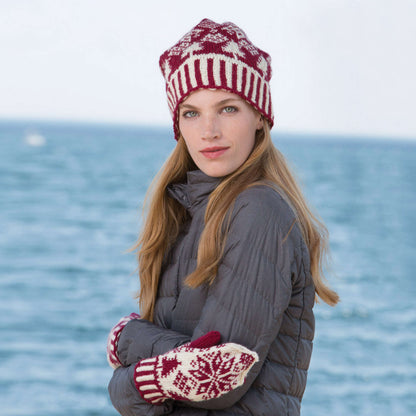 Patons Northern Fair Isle Knit Hat and Mittens Single Size