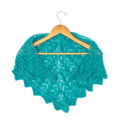 Patons Knit Chevron Lace Shawl or Scarf Knit Scarf made in Patons Lace yarn