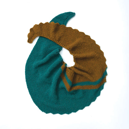 Patons Slash Stripe Knit Shawl Single Size
