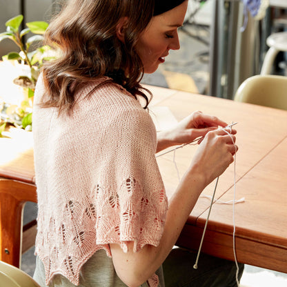 Patons Subtle Leaves Knit Shawl Single Size