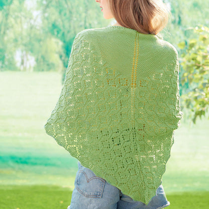 Patons Pastoral Lace Knit Shawl Single Size