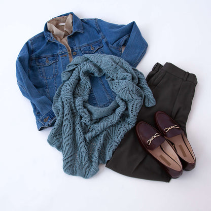 Patons Crescent Knit Shawl Single Size