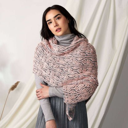 Patons Allan Gardens Knit Brioche Shawl Single Size
