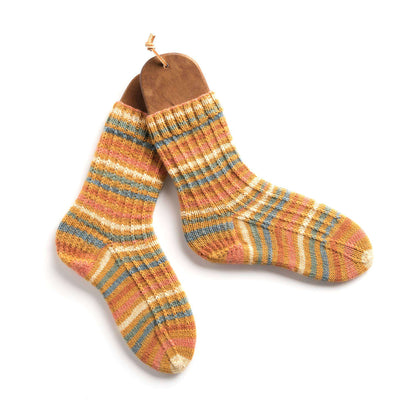 Patons Slip Knit Socks M