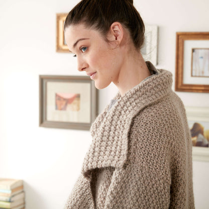 Patons Lapel Knit Cardigan 2XL/3XL