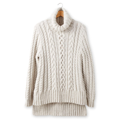 Patons Split Hem Cable Knit Pullover XS/S