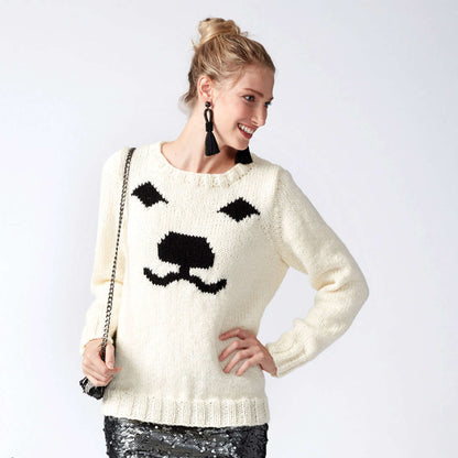 Patons Polar Bear Knit Holiday Sweater M