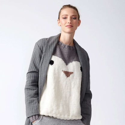 Patons Penguin Knit Holiday Sweater 4XL/5XL