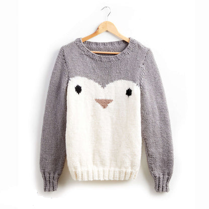 Patons Penguin Knit Holiday Sweater 4XL/5XL