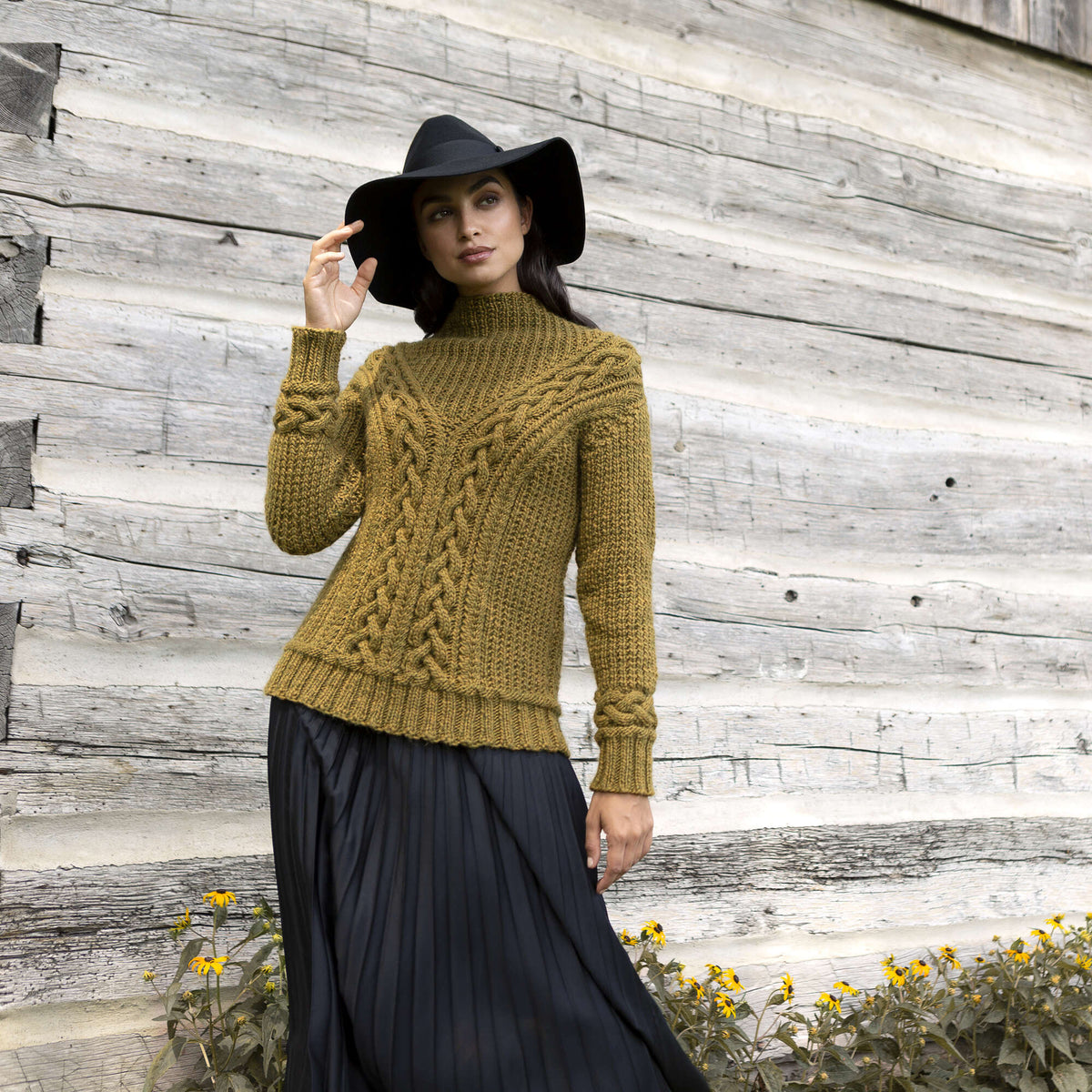 Knit Sweater made in Patons Alpaca Blend Yarn