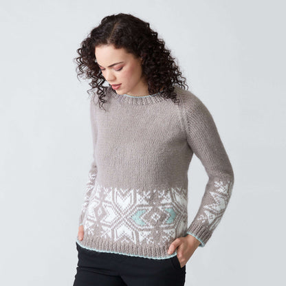 Patons Graphic Snowflake Knit Sweater 4/5XL